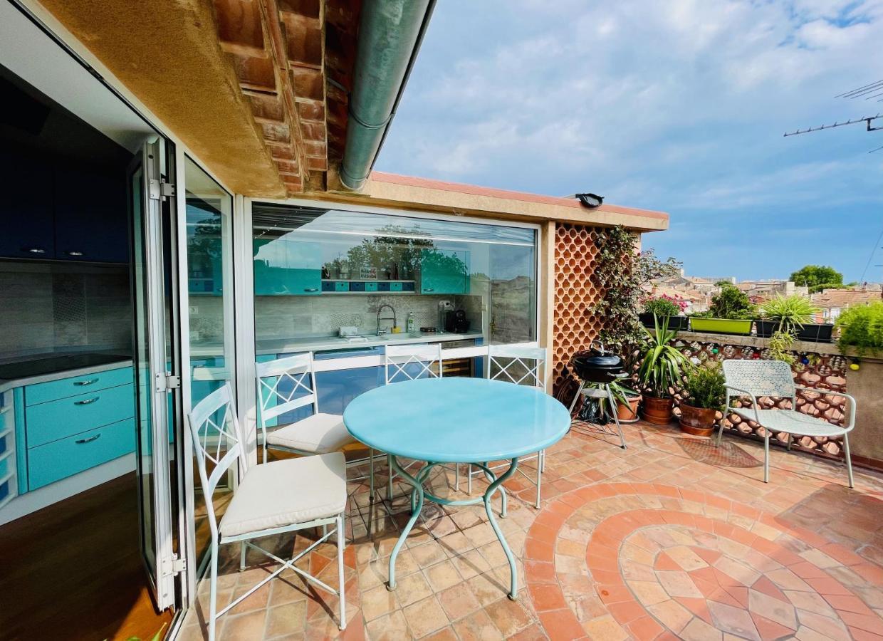 L'Atypique - T3 Grande Terrasse, Bbq Vue Et Cheminee Apartment Avignon Luaran gambar