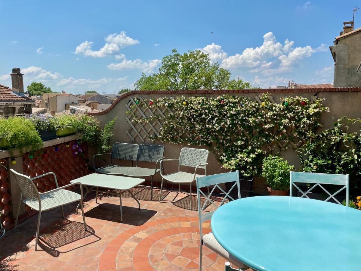 L'Atypique - T3 Grande Terrasse, Bbq Vue Et Cheminee Apartment Avignon Luaran gambar